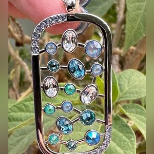 Riverbed Pendant by Touchstone Crystal.  Swarovski Crystal